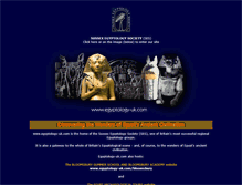 Tablet Screenshot of egyptology-uk.com